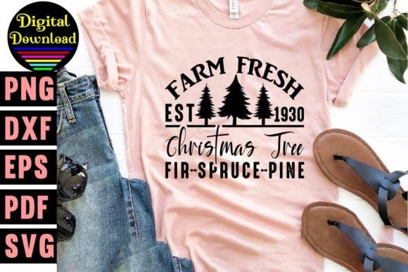 Farm Fresh Christmas Tree Design: A Timeless Holiday Embroidery File
