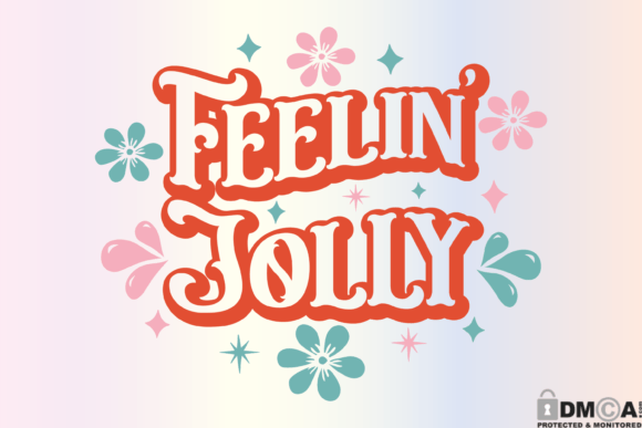 Feelin Jolly: A Retro Boho Christmas Gem for Embroidery Projects